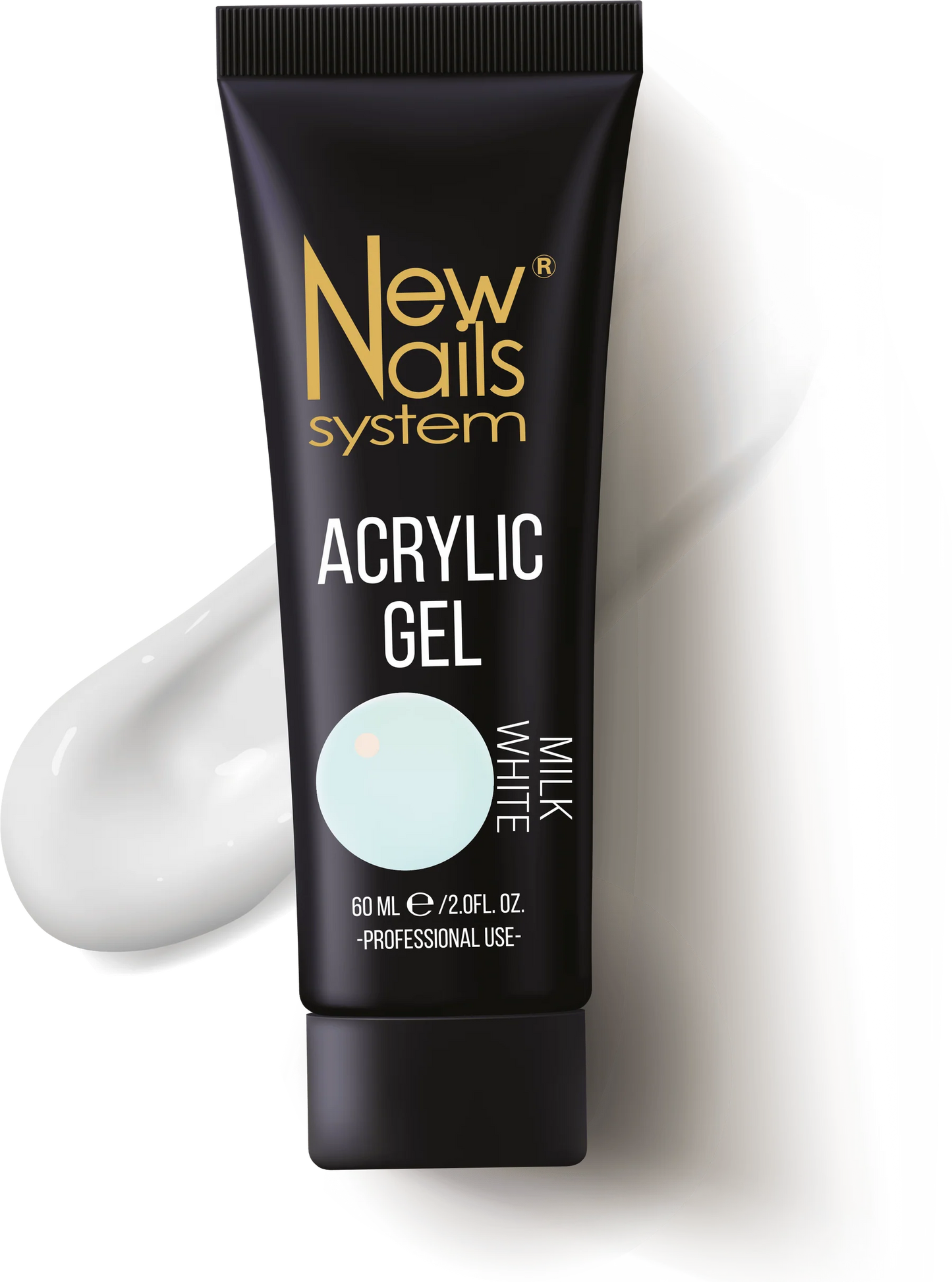 Acrylic gel soft white 60gr acrilgel bianco latte