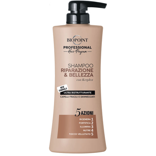 Shampoo Riparazione e Bellezza con Kerplex 400ml BIOPOINT PROFESSIONAL