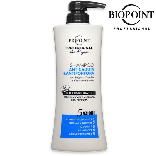 Shampoo Anticaduta e Antiforfora (uomo) 400 ml BIOPOINT PROFESSIONAL