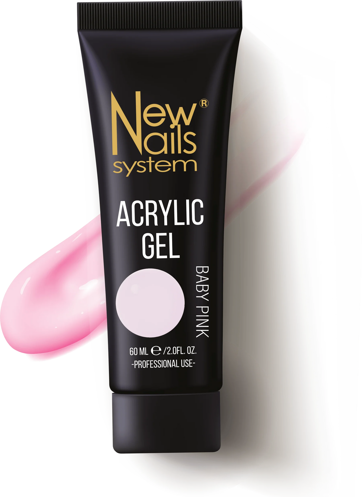 Acrylic gel BABY PINK 60gr acrygel rosa 60 gr