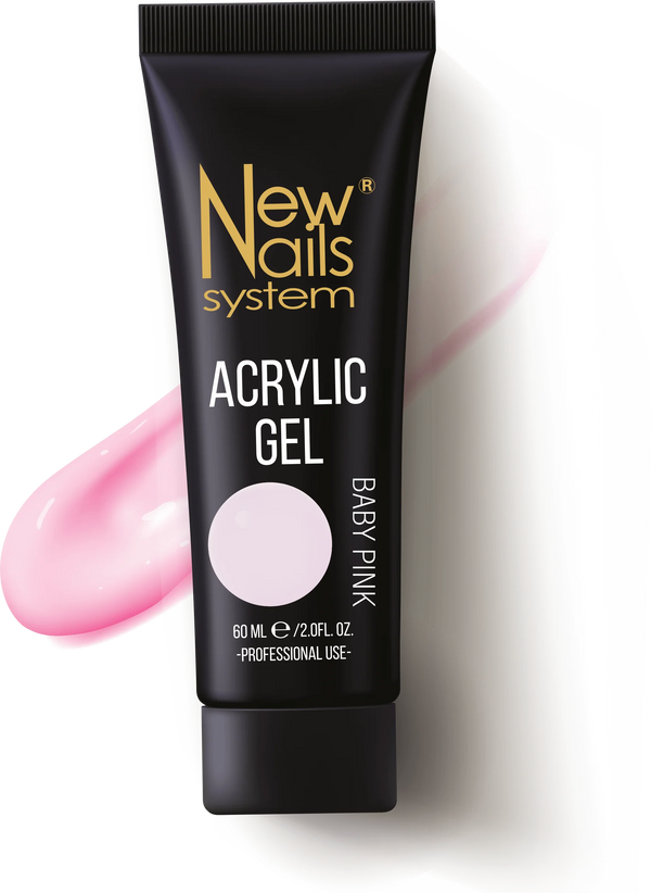 Acrylic gel BABY PINK 60gr acrygel rosa 60 gr