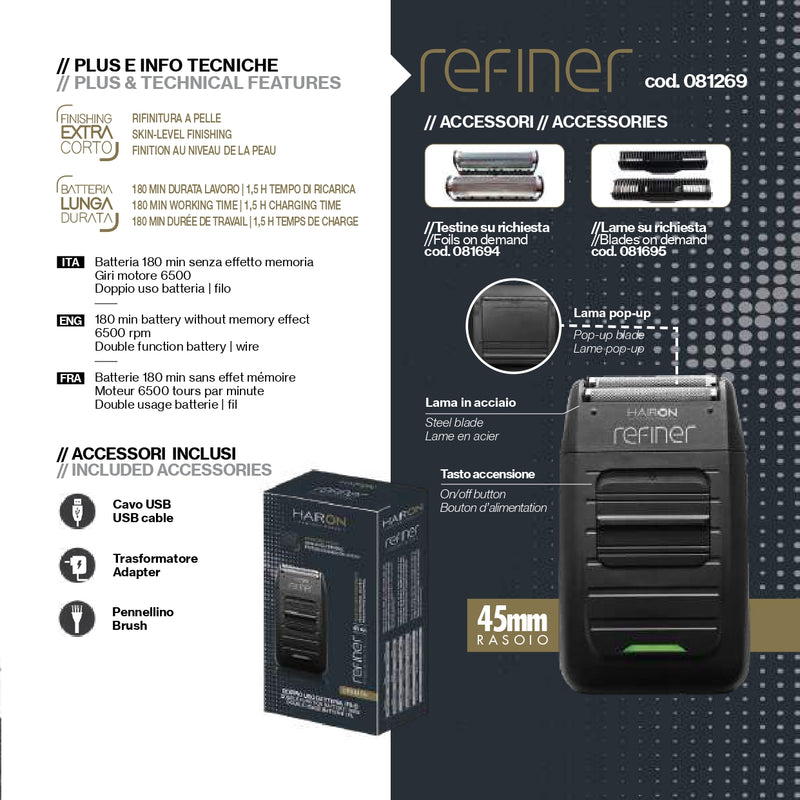 Rasoio elettrico REFINER HAIR ON