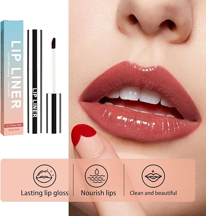 Lip peel off waterproof (wine red)