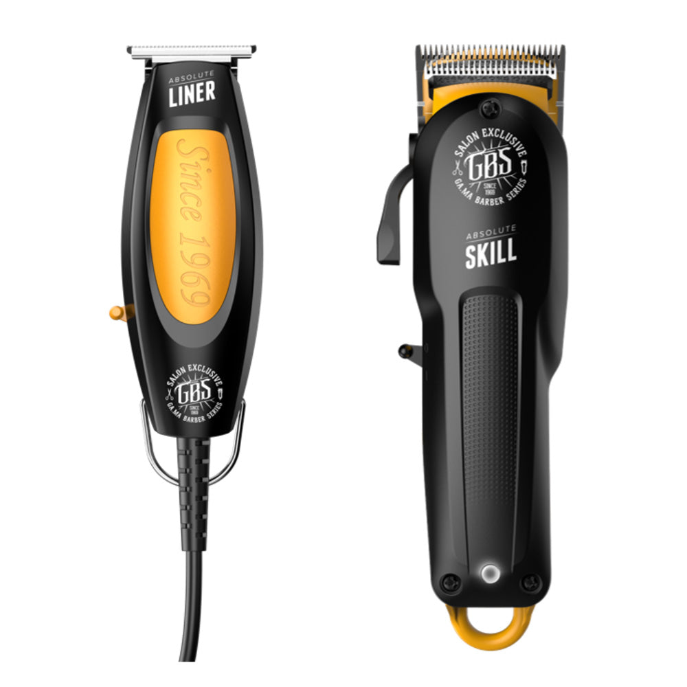 Set tagliacapelli+regolabarba GBS ABSOLUTE LINER + ABSOLUTE SKILL GA.MA Professional