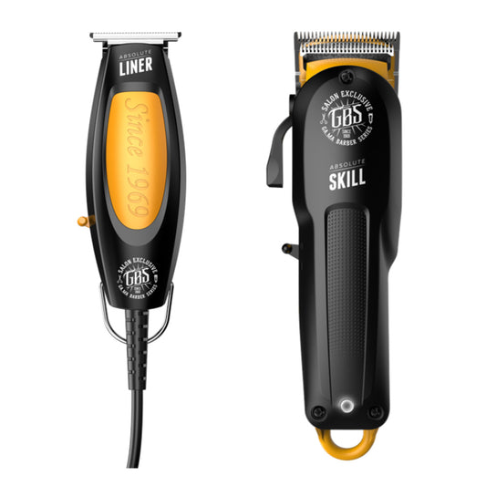 Set tagliacapelli+regolabarba GBS ABSOLUTE LINER + ABSOLUTE SKILL GA.MA Professional